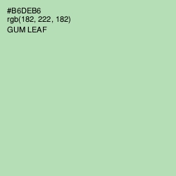 #B6DEB6 - Gum Leaf Color Image